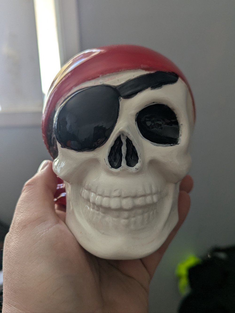 Skull Pirate Ceramic Piggybank